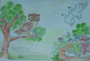 Hans Aur Ulloo Ki Kahani ( हंस और उल्लू की कहानी )