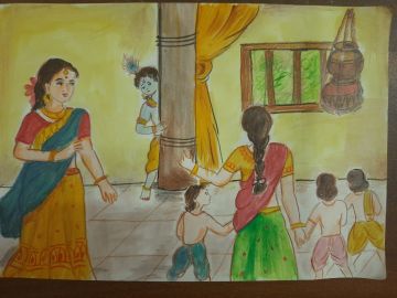 Bal Krishana Aur Prabhavati Gopi (  बाल कृष्ण और प्रभावती गोपी )