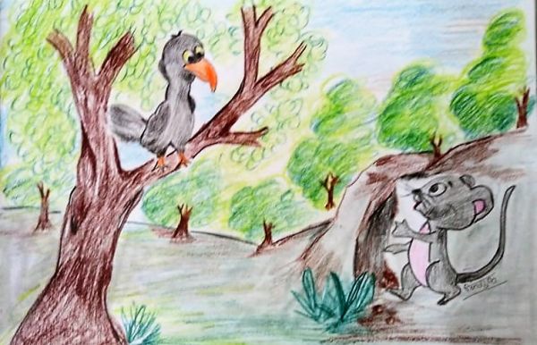 Chuhe Aur Kouye Ka Samvad (चूहे और कौवे का संवाद )