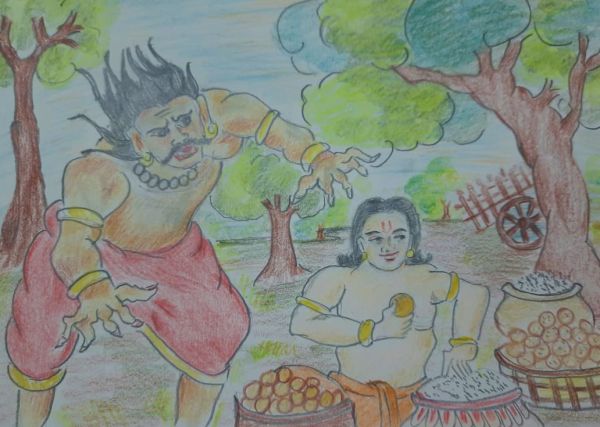 Bakasur Ka Vadh  ( बकासुर का वध )